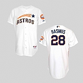 Houston Astros #28 Colby Rasmus Mitchell And Ness White Stitched Jersey JiaSu,baseball caps,new era cap wholesale,wholesale hats